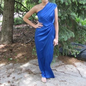 Adrianna Papell Royal Blue Prom Dress Gown